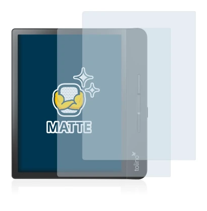 Immagine del dispositivo Tolino Epos 2 con un'ampia varietà di protezioni per lo schermo.