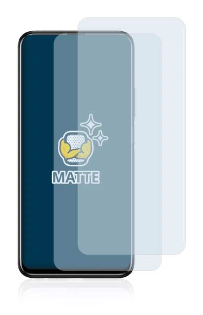 Immagine del dispositivo Huawei Y9s con un'ampia varietà di protezioni per lo schermo.