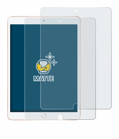 Immagine del dispositivo Apple iPad 10.2" WiFi 2019 (7a Gen.) con un'ampia varietà di protezioni per lo schermo.