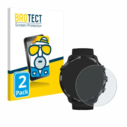 Parte frontale di una confezione del prodotto con il logo del marchio BROTECT. Accanto è raffigurato il dispositivo Suunto 7 c