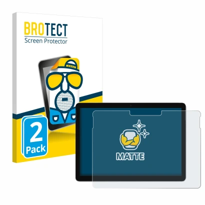 Parte frontale di una confezione del prodotto con il logo del marchio BROTECT. Accanto è raffigurato il dispositivo Microsoft