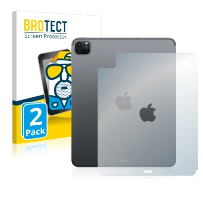 Parte frontale di una confezione del prodotto con il logo del marchio BROTECT. Accanto è raffigurato il dispositivo Apple iPad