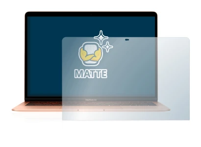 Immagine del dispositivo Apple MacBook Air 13.3" 2020 con un'ampia varietà di protezioni per lo schermo.