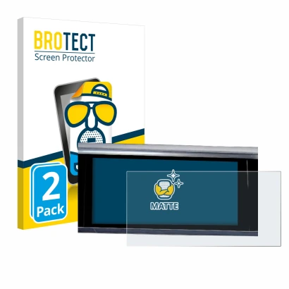 Parte frontale di una confezione del prodotto con il logo del marchio BROTECT. Accanto è raffigurato il dispositivo Audi A6 20