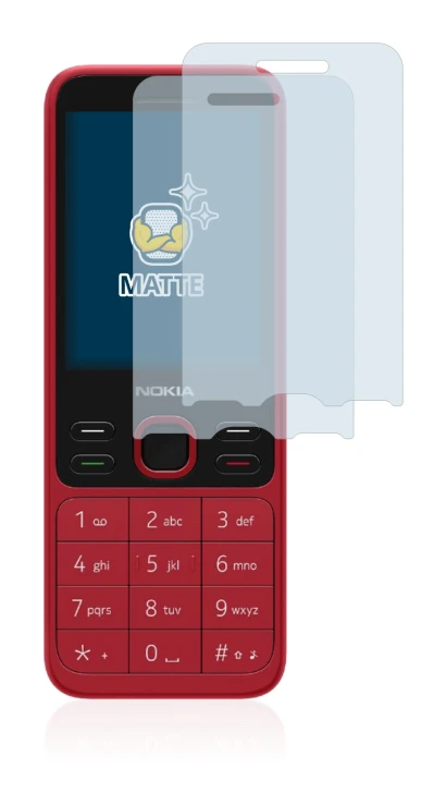 Immagine del dispositivo Nokia 150 2020 con un'ampia varietà di protezioni per lo schermo.