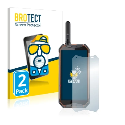 Parte frontale di una confezione del prodotto con il logo del marchio BROTECT. Accanto è raffigurato il dispositivo Ulefone Ar