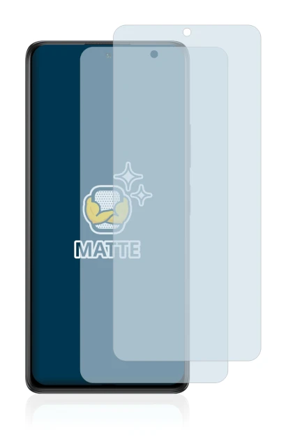 Immagine del dispositivo Xiaomi Redmi Note 10 con un'ampia varietà di protezioni per lo schermo.