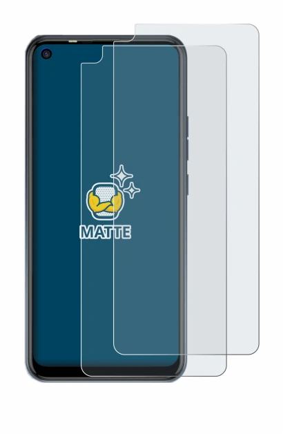 Immagine del dispositivo Tecno Spark 5 Pro con un'ampia varietà di protezioni per lo schermo.