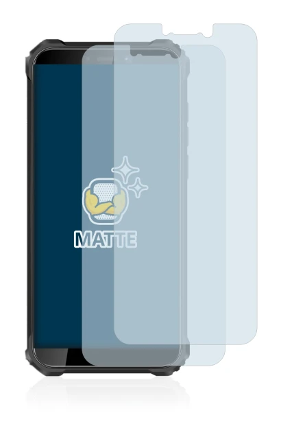 Immagine del dispositivo Oukitel WP5 Pro con un'ampia varietà di protezioni per lo schermo.