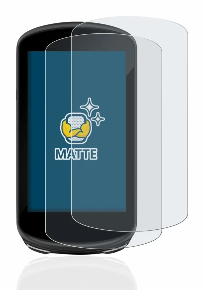 Immagine del dispositivo Garmin Edge 1030 Plus con un'ampia varietà di protezioni per lo schermo.