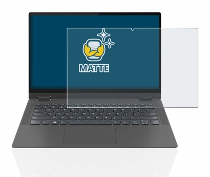 Immagine del dispositivo Lenovo IdeaPad Flex 5 14" 2020 con un'ampia varietà di protezioni per lo schermo.