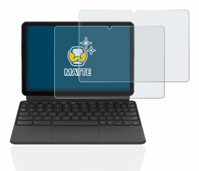 Immagine del dispositivo Lenovo IdeaPad Duet Chromebook 10.1" (in formato orizzontale) con un'ampia varietà di protezioni per 