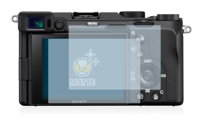 Immagine del dispositivo Sony A7C con un'ampia varietà di protezioni per lo schermo.