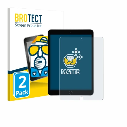 Parte frontale di una confezione del prodotto con il logo del marchio BROTECT. Accanto è raffigurato il dispositivo Apple iPad