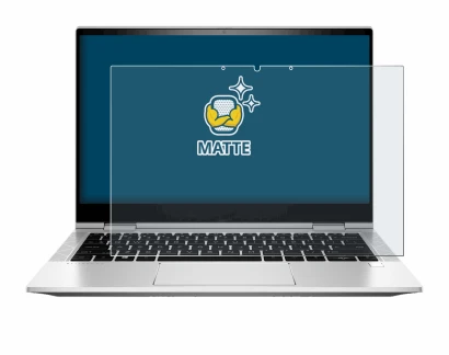 Immagine del dispositivo HP EliteBook x360 830 G8 con un'ampia varietà di protezioni per lo schermo.
