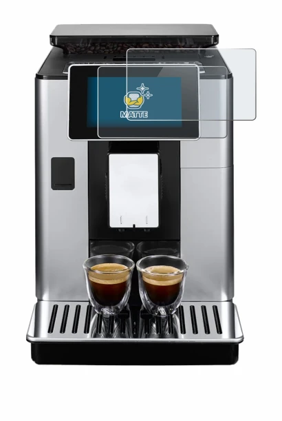 Immagine del dispositivo DeLonghi PrimaDonna Soul ECAM612.55.SB con un'ampia varietà di protezioni per lo schermo.