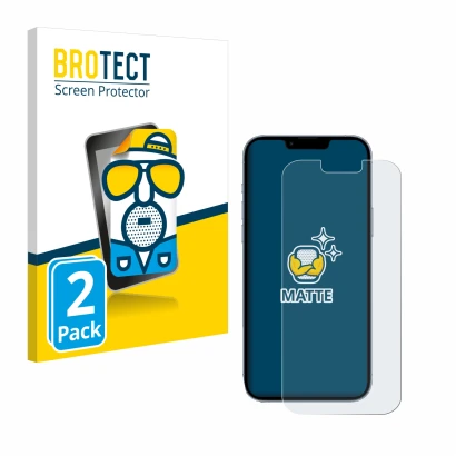 Parte frontale di una confezione del prodotto con il logo del marchio BROTECT. Accanto è raffigurato il dispositivo Apple iPho