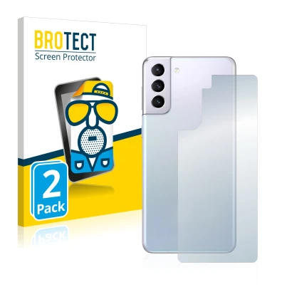 Parte frontale di una confezione del prodotto con il logo del marchio BROTECT. Accanto è raffigurato il dispositivo Samsung Ga