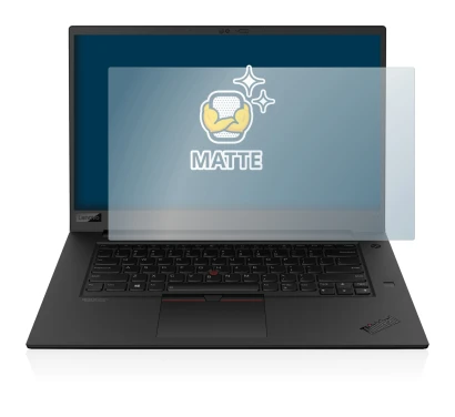 Immagine del dispositivo Lenovo ThinkPad P1 Gen 3 con un'ampia varietà di protezioni per lo schermo.