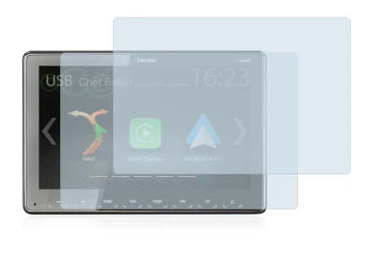 Immagine del dispositivo Zenec Z-N965 con un'ampia varietà di protezioni per lo schermo.