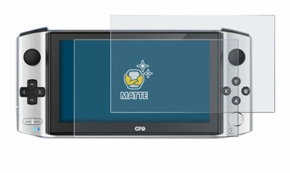 Immagine del dispositivo GPD Win 3 con un'ampia varietà di protezioni per lo schermo.