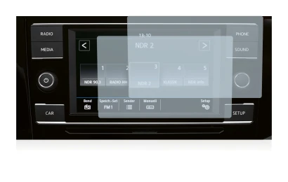 Immagine del dispositivo Volkswagen T6.1 California 2021 Composition Colour 6.5" con un'ampia varietà di protezioni per lo sch