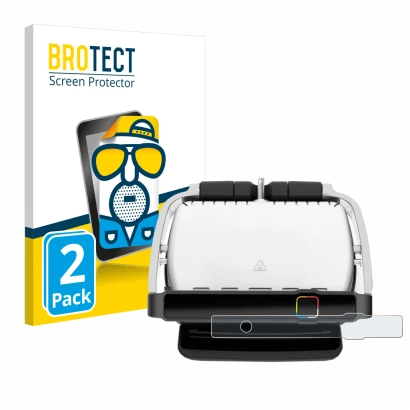 Parte frontale di una confezione del prodotto con il logo del marchio BROTECT. Accanto è raffigurato il dispositivo Tefal Opti