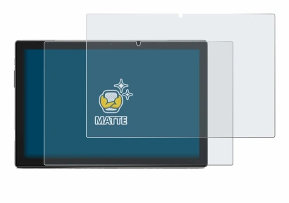 Immagine del dispositivo Blackview Tab 9 con un'ampia varietà di protezioni per lo schermo.