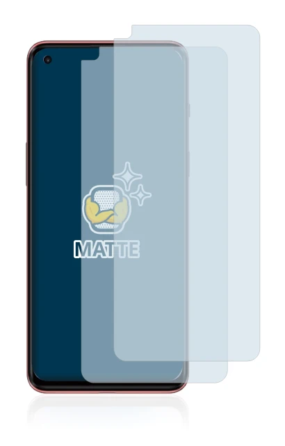 Immagine del dispositivo OnePlus Nord 2 con un'ampia varietà di protezioni per lo schermo.