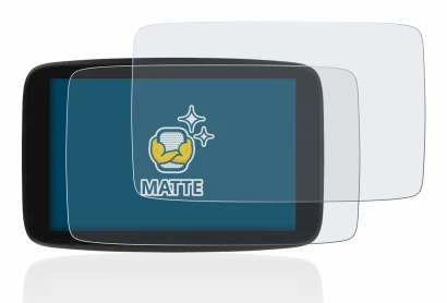 Immagine del dispositivo TomTom Go Expert 7" con un'ampia varietà di protezioni per lo schermo.