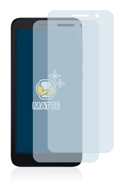 Immagine del dispositivo Alcatel 1 (2021) con un'ampia varietà di protezioni per lo schermo.