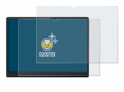 Immagine del dispositivo Lenovo Yoga Tab 13 con un'ampia varietà di protezioni per lo schermo.