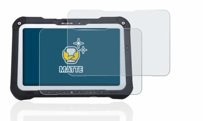 Immagine del dispositivo Panasonic Toughbook FZ-G2 con un'ampia varietà di protezioni per lo schermo.