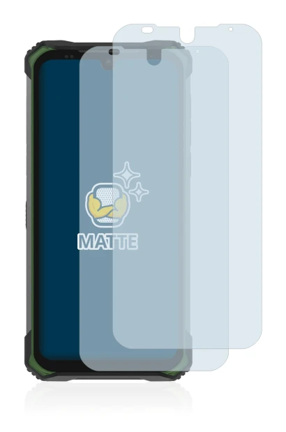 Immagine del dispositivo Doogee S86 Pro con un'ampia varietà di protezioni per lo schermo.