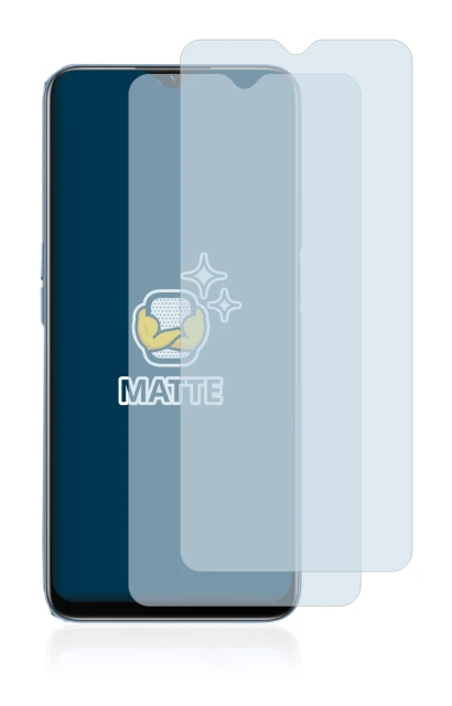 Immagine del dispositivo Oppo A16 con un'ampia varietà di protezioni per lo schermo.