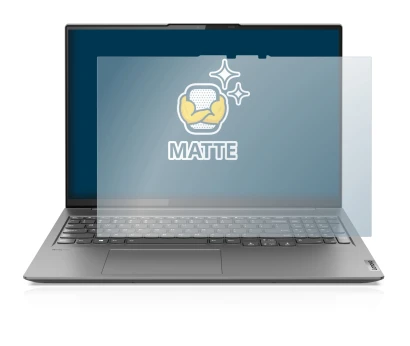 Immagine del dispositivo Lenovo Yoga Slim 7 Pro 16" con un'ampia varietà di protezioni per lo schermo.