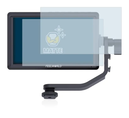 Immagine del dispositivo Feelworld FW568 5.5" con un'ampia varietà di protezioni per lo schermo.