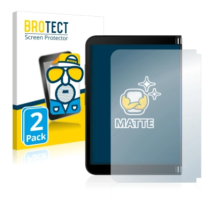 Parte frontale di una confezione del prodotto con il logo del marchio BROTECT. Accanto è raffigurato il dispositivo Microsoft