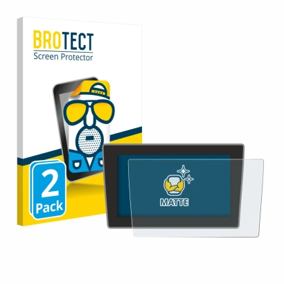 Parte frontale di una confezione del prodotto con il logo del marchio BROTECT. Accanto è raffigurato il dispositivo Volkswagen