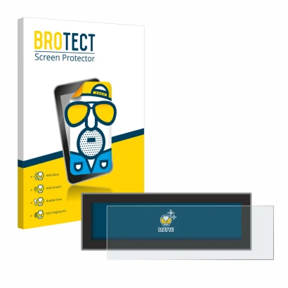 Parte frontale di una confezione del prodotto con il logo del marchio BROTECT. Accanto è raffigurato il dispositivo Porsche Ta