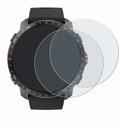 Immagine del dispositivo Polar Grit X Pro con un'ampia varietà di protezioni per lo schermo.