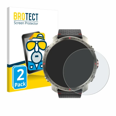 Parte frontale di una confezione del prodotto con il logo del marchio BROTECT. Accanto è raffigurato il dispositivo Polar Grit