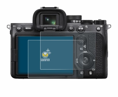 Immagine del dispositivo Sony Alpha 7 IV con un'ampia varietà di protezioni per lo schermo.