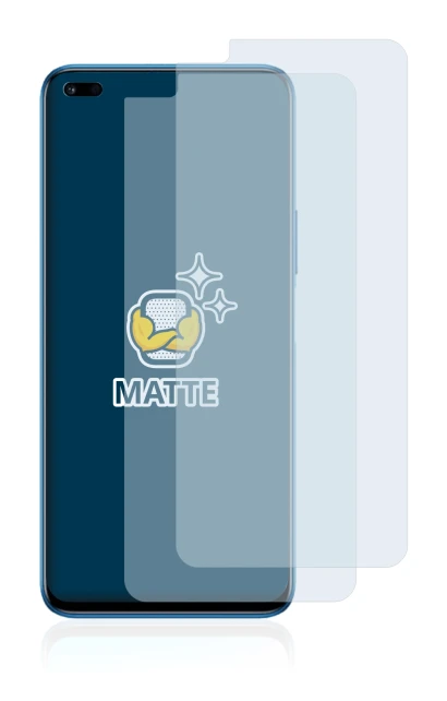 Immagine del dispositivo Honor 50 Lite con un'ampia varietà di protezioni per lo schermo.