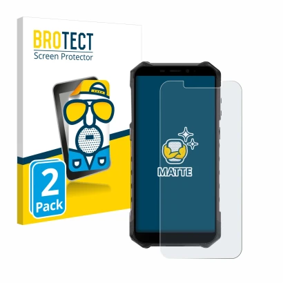 Parte frontale di una confezione del prodotto con il logo del marchio BROTECT. Accanto è raffigurato il dispositivo Ulefone Ar