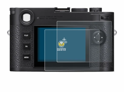 Immagine del dispositivo Leica M11 con un'ampia varietà di protezioni per lo schermo.