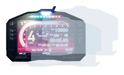 Immagine del dispositivo Starlane DaVinci-II S con un'ampia varietà di protezioni per lo schermo.