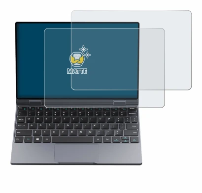 Immagine del dispositivo Chuwi MiniBook X con un'ampia varietà di protezioni per lo schermo.