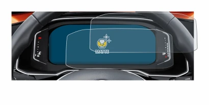 Immagine del dispositivo Volkswagen Polo 6 Digital Cockpit Pro con un'ampia varietà di protezioni per lo schermo.