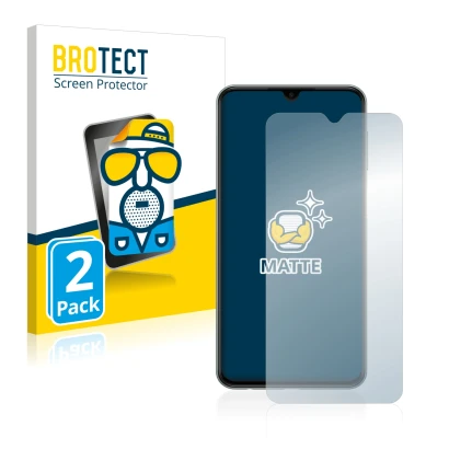 Parte frontale di una confezione del prodotto con il logo del marchio BROTECT. Accanto è raffigurato il dispositivo Samsung Ga